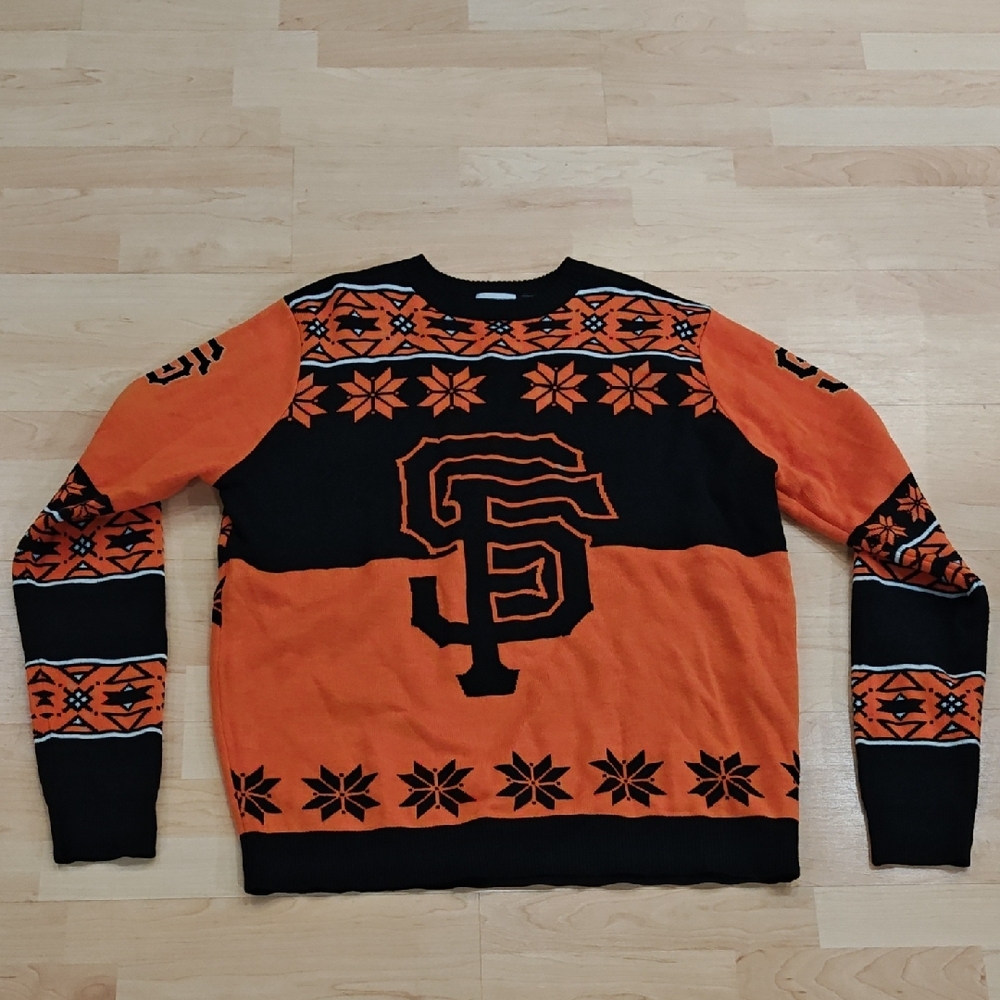 Genuine San Francisco Giants Black and Orange Sweater - Like New